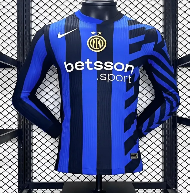Camiseta Inter Milan 2024/25 LOCAL MANGA LARGA VERSION JUGADOR